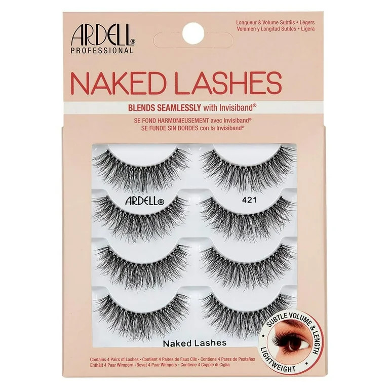 Ardell Naked Strip Lashes 421 – Natural-Looking, Long-Lasting False Eyelashes with Invisiband f... | Walmart (US)