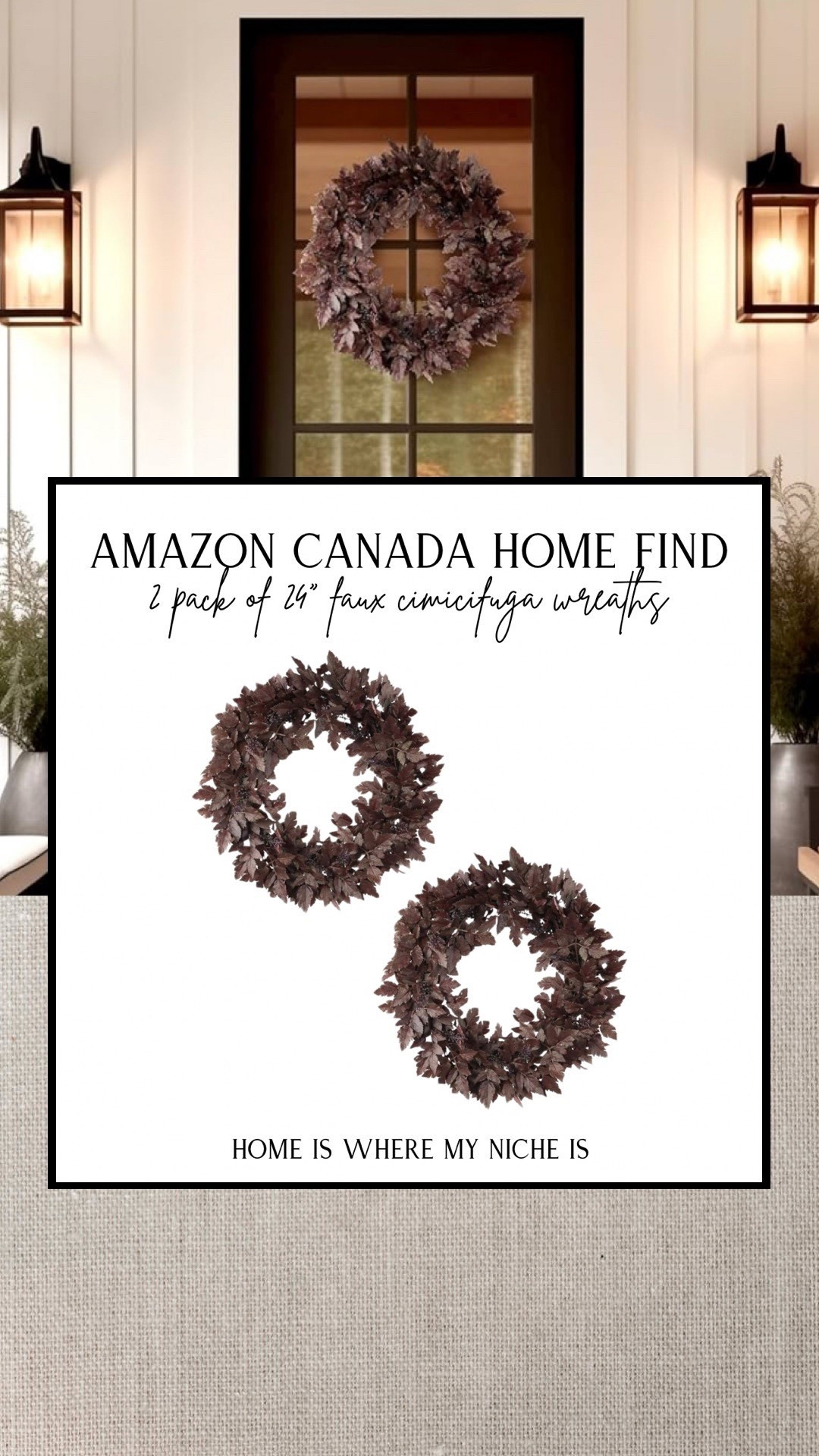 H O M E / 2 pack 24” cimicifuga plum fall wreaths + stems + garlandd

#LTKcasa #LTKsale #LTKcanada