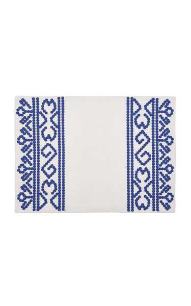 Hand-Embroidered Linen Placemat | Moda Operandi (Global)
