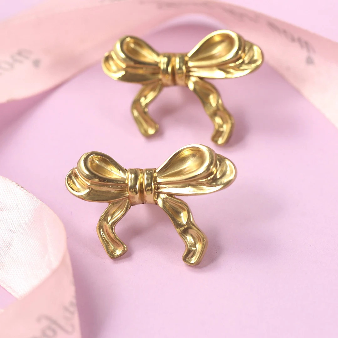 Bowknot Solid Brass Drawer Knob, Unique Dresser Pulls, Furniture Improvement Cabinet Knobs,furnit... | Etsy (US)