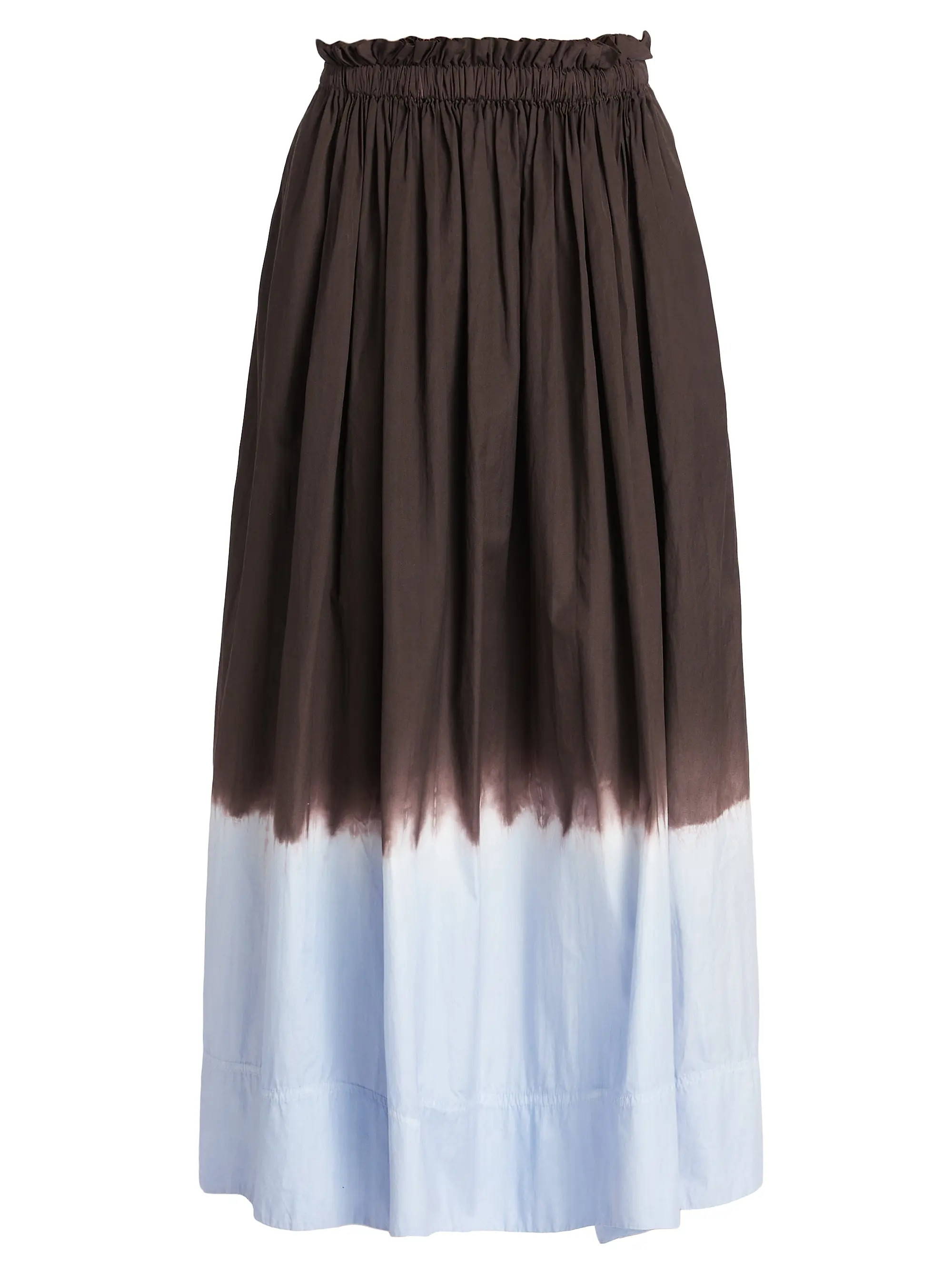 Shop A.L.C. Gina Dip-Dyed Cotton Midi-Skirt | Saks Fifth Avenue | Saks Fifth Avenue