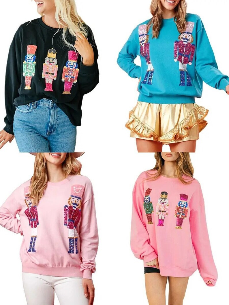 Nutcracker Sequin New Sweater - Etsy | Etsy (US)