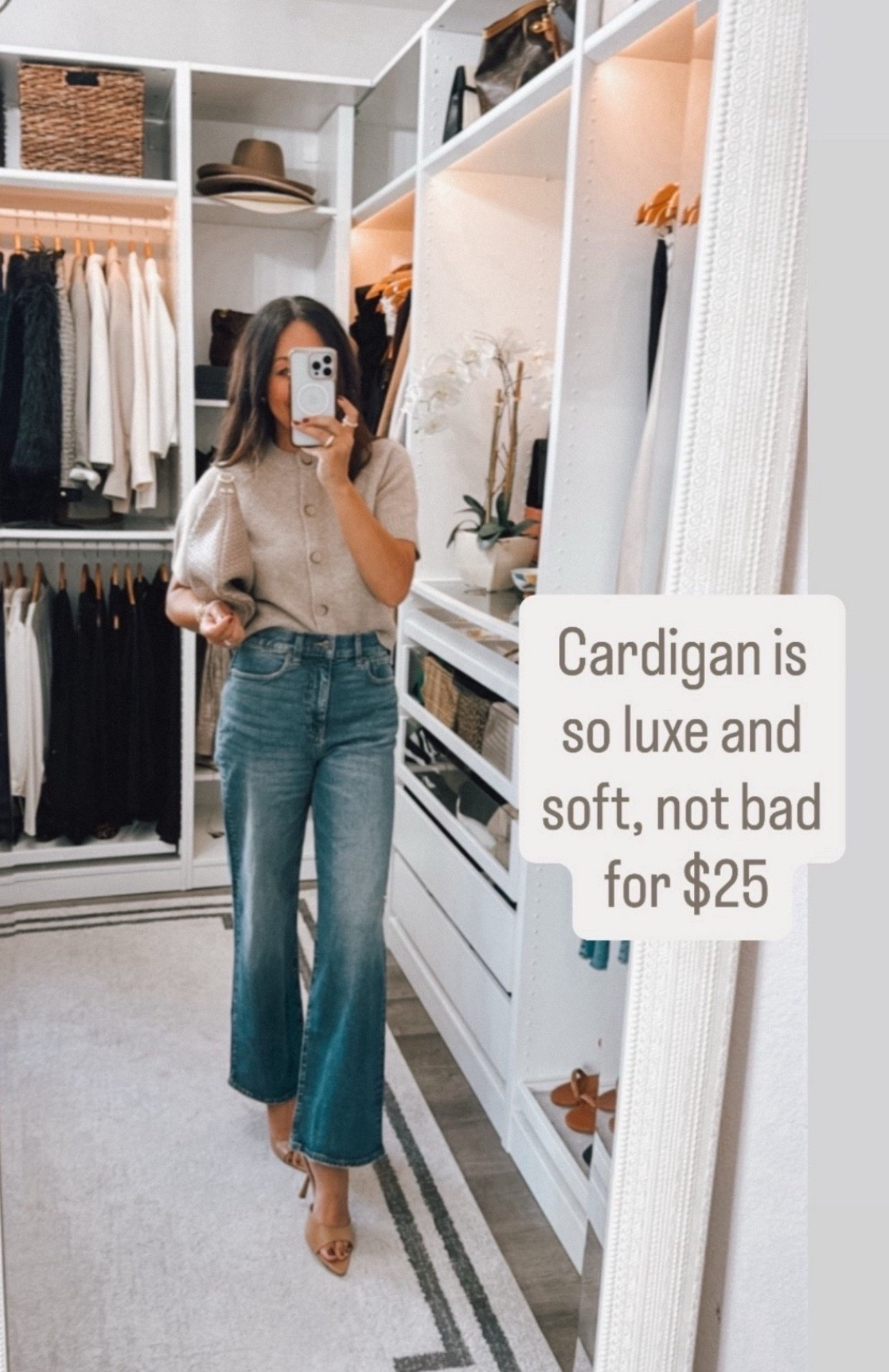 Love the texture and fit of this sweater- fits TTS under $30!
Jeans fit TTS

#LTKOver40