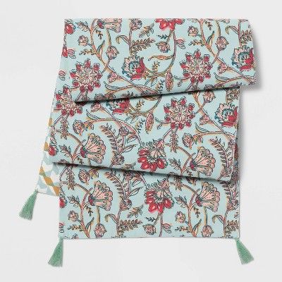 72" x 14" Cotton Printed Reversible Table Runner - Threshold™ | Target