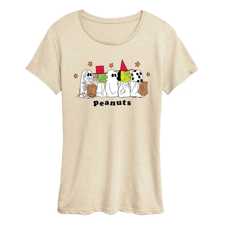 Peanuts - Halloween Costumes - Women's Short Sleeve Graphic T-Shirt | Walmart (US)