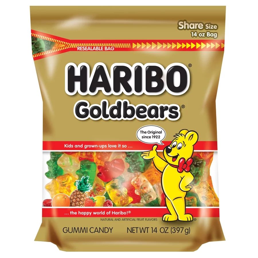 Haribo Goldbears Original Gummy Bears Bag, 14 Oz - Walmart.com | Walmart (US)