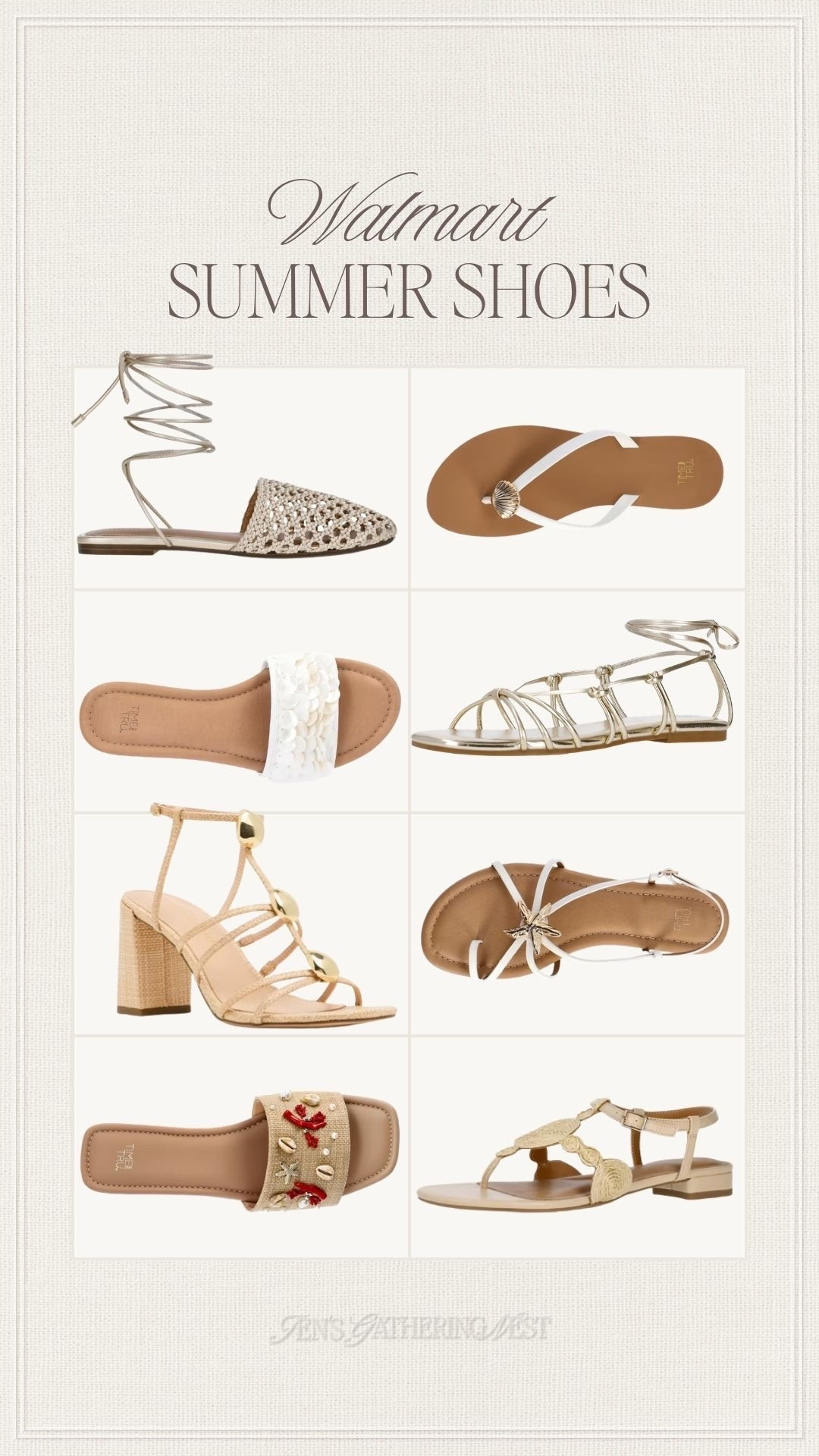 Ok Walmart 👀 love these look for less summer shoes! 

#summersandals #sandals #walmart #walmartfinds #walmartfashion #walmartstyle #sandals #heels #flats #vacation #resort #shells

#LTKSeasonal #LTKSwim #LTKTravel