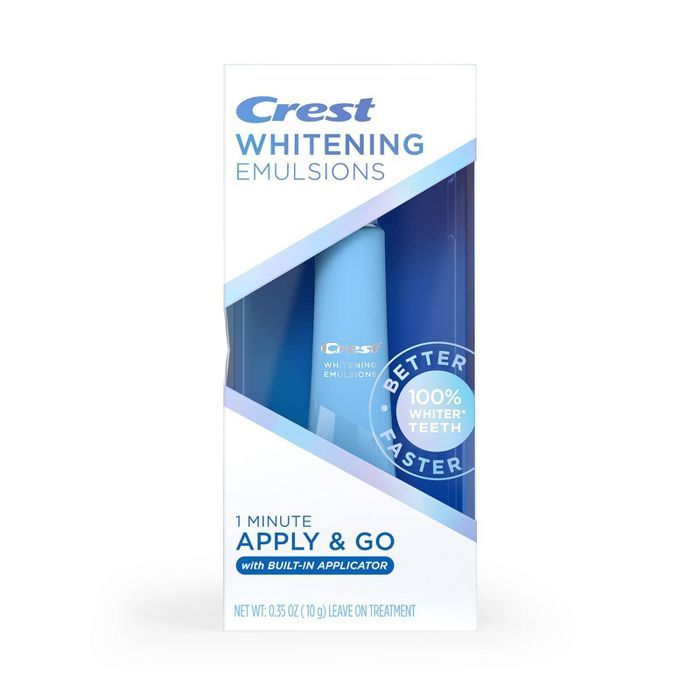 Crest Whitening Emulsions On-the-Go Leave-on Teeth Whitening with Built-In Applicator - 0.35oz | Target