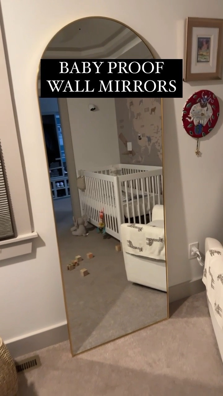 We have three large Floor Mirrors in our house that needed some serious baby-proofing ASAP. There aren’t too many options for making floor mirrors childproof, but this is the best option we found. This is a better alternative to zip ties or screwing the nitrile into the wall. It’s a strong adhesive (which smells upon installation but goes away quickly) connected with a cable, so the floor mirror is essentially fall-proof 

#babyproofing
#childproof
#floormirror
#nurserymirror 
#floormirrorlocks
#babyproofmirror 

#LTKhome #LTKfamily #LTKbaby
