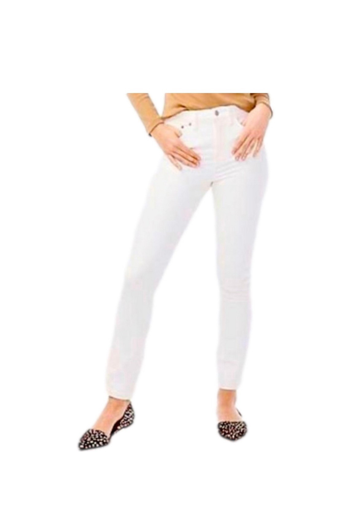 Thrift finds | J. Crew Factory Ivory High-rise Skinny Jeans Sz 27

#LTKOver40