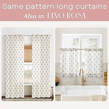 Small Window Curtains for Kitchen,Sheer Green and Pink Short Cafe Half Curtains for Nursery Girls... | Amazon (US)