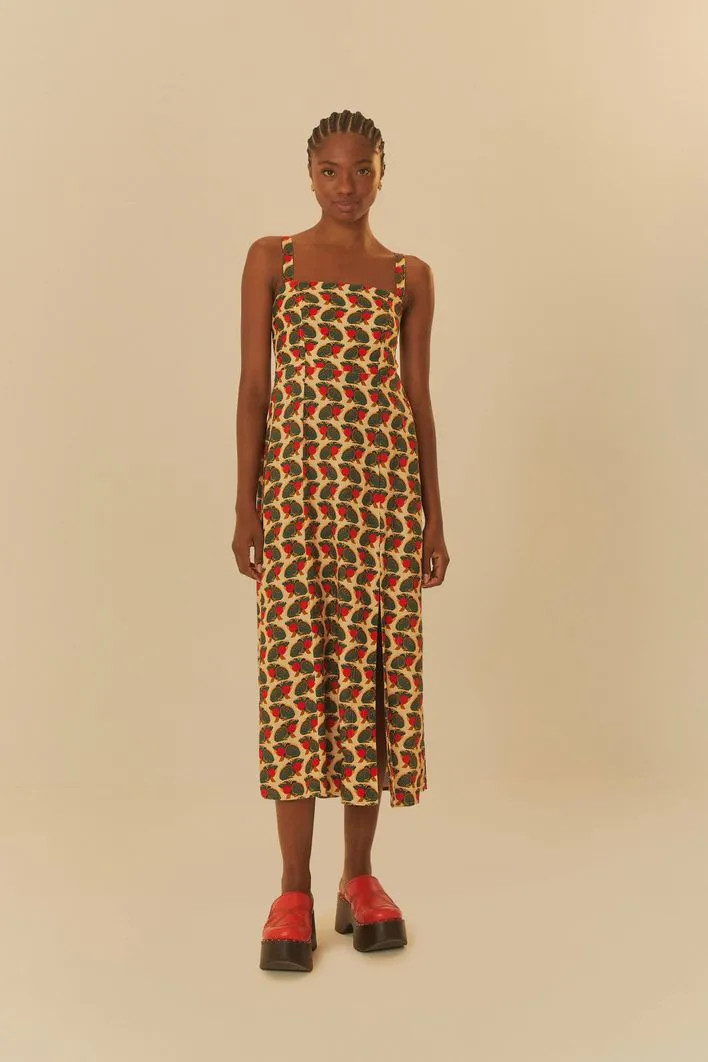 Vestido Pregas Estampado Sapoá | Farm Rio (BR)