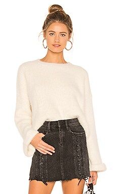 superdown Jessie Fuzzy Sweater in Cream from Revolve.com | Revolve Clothing (Global)