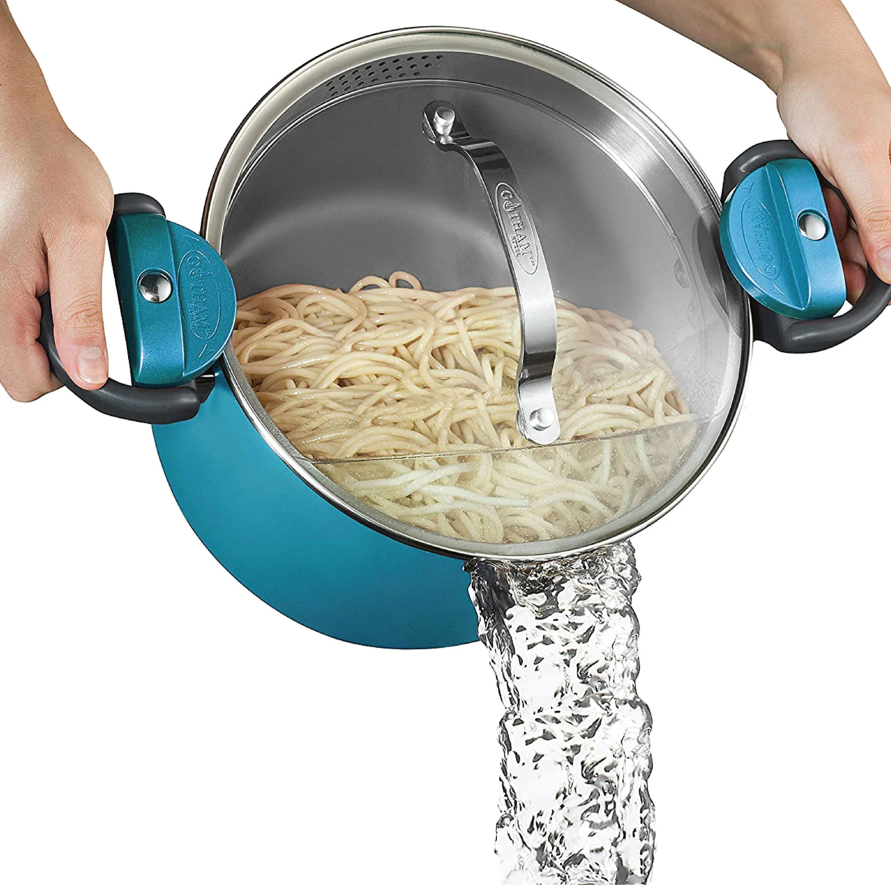 Gotham Steel Aqua Blue Series 5-Quart Aluminum Stock pot one_size | 7520 | Lowe's