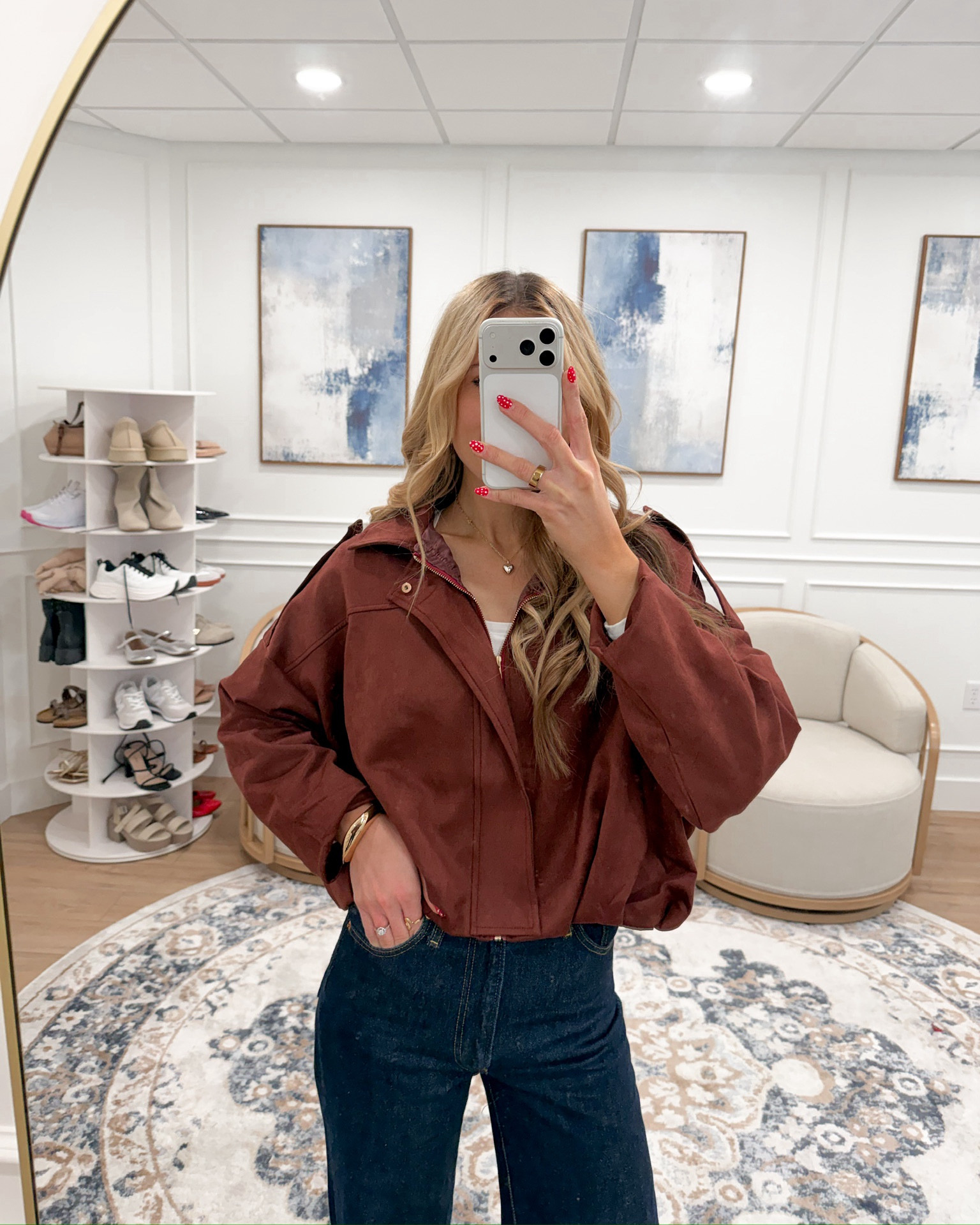 This faux suede bomber jacket is giving major cool-girl vibes while staying cozy and functional 🙌 The oversized fit, dropped shoulders, and classic pilot-style collar make it easy to layer over any winter look. I love how the rich cocoa brown warms up a neutral outfit — perfect with denim, dresses, or even leggings and sneakers!

➡️ Lightweight but still warm
➡️ Effortless street-style feel
➡️ Comes in multiple colors
➡️ Under $60 on Amazon!

Wearing size small 

#LTKTravel #LTKSeasonal #LTKFindsUnder100