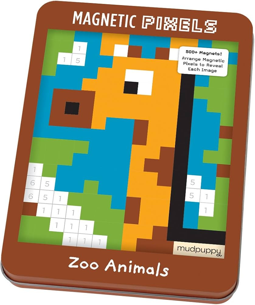 Mudpuppy Zoo Animals Magnetic Pixels Toy | Amazon (US)