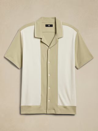 Luxury-Touch Stripe Polo | Banana Republic (US)