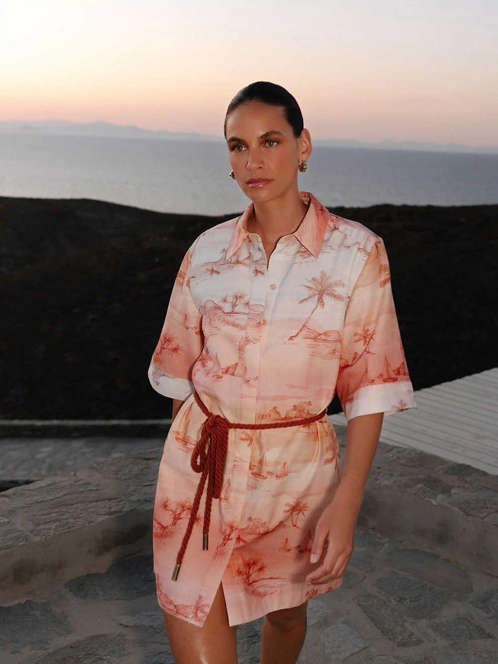 Sunset Shirt Mini Dress | Ombre Sunset Costal Dress | KIVARI | Kivari (AU/NZ)