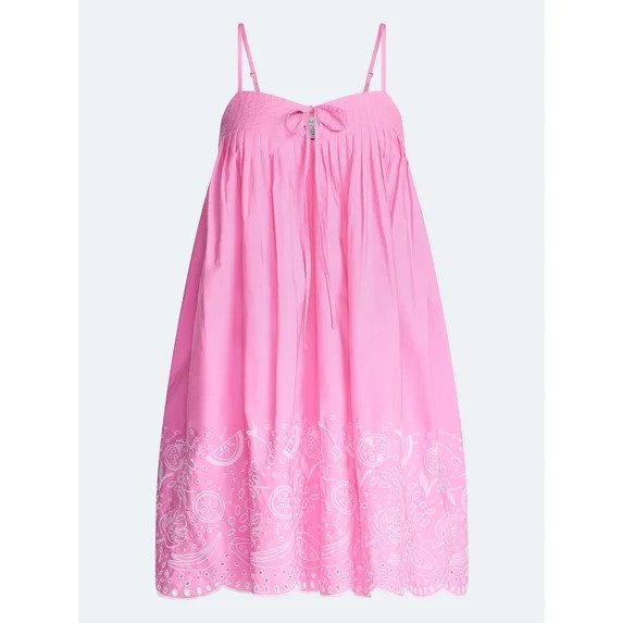 Free Assembly Women's and Women's Plus Cotton Pintuck Mini Dress, Sizes XS-4X | Walmart (US)