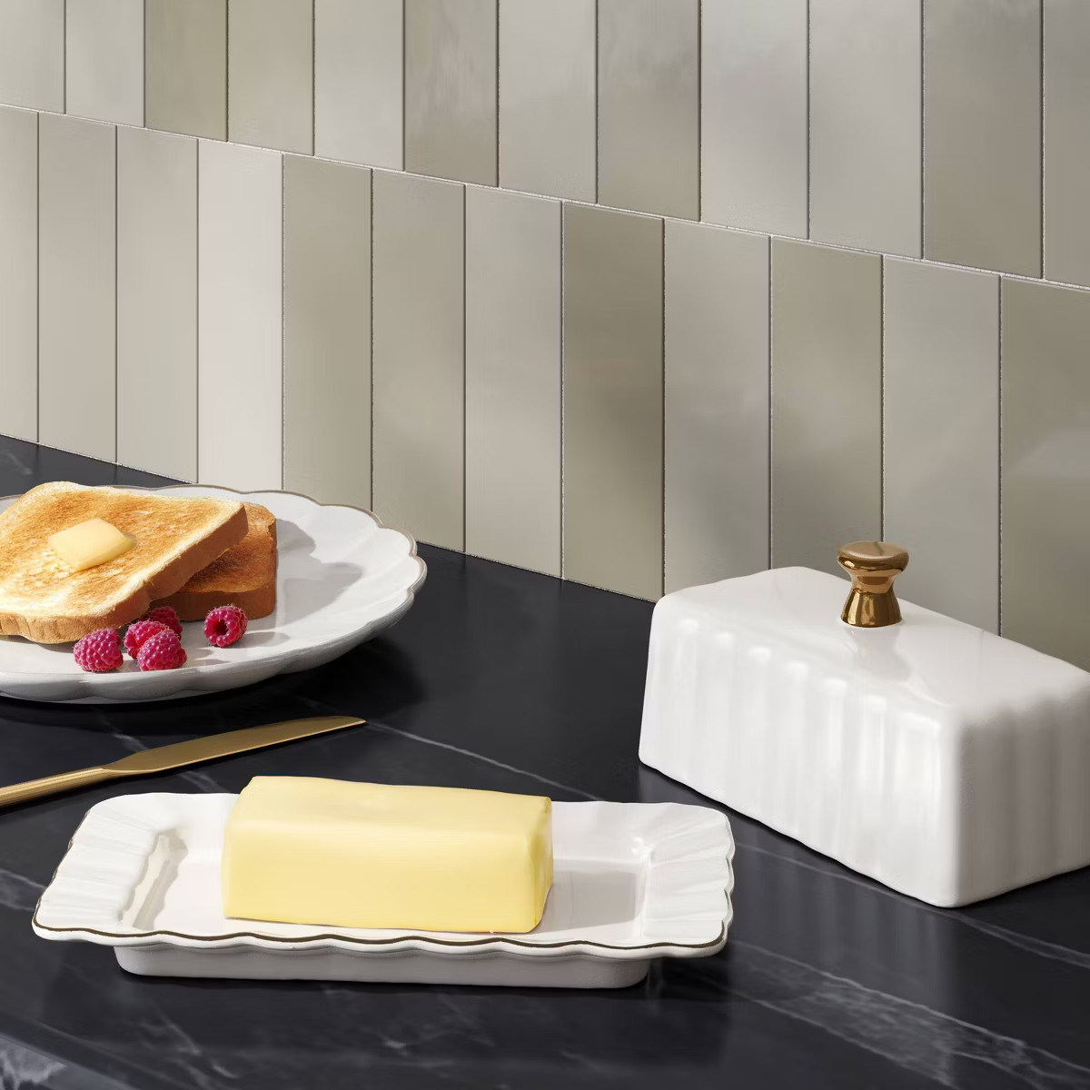 Ribbed Butter Dish - Threshold™ | Target