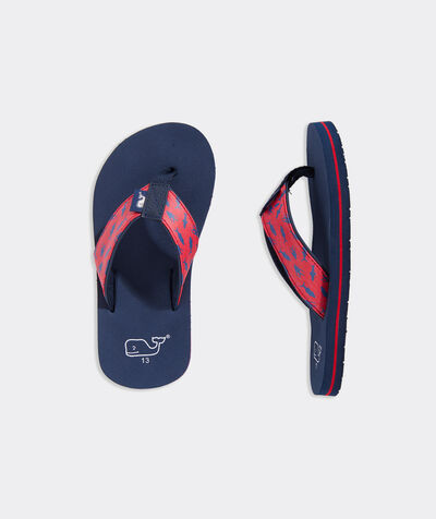 Boys' Micro Fish Foam Flip Flops | vineyard vines
