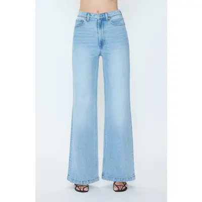 Pistola Lana High Waist Wide Leg Jeans in Elevation at Nordstrom, Size 28 | Nordstrom