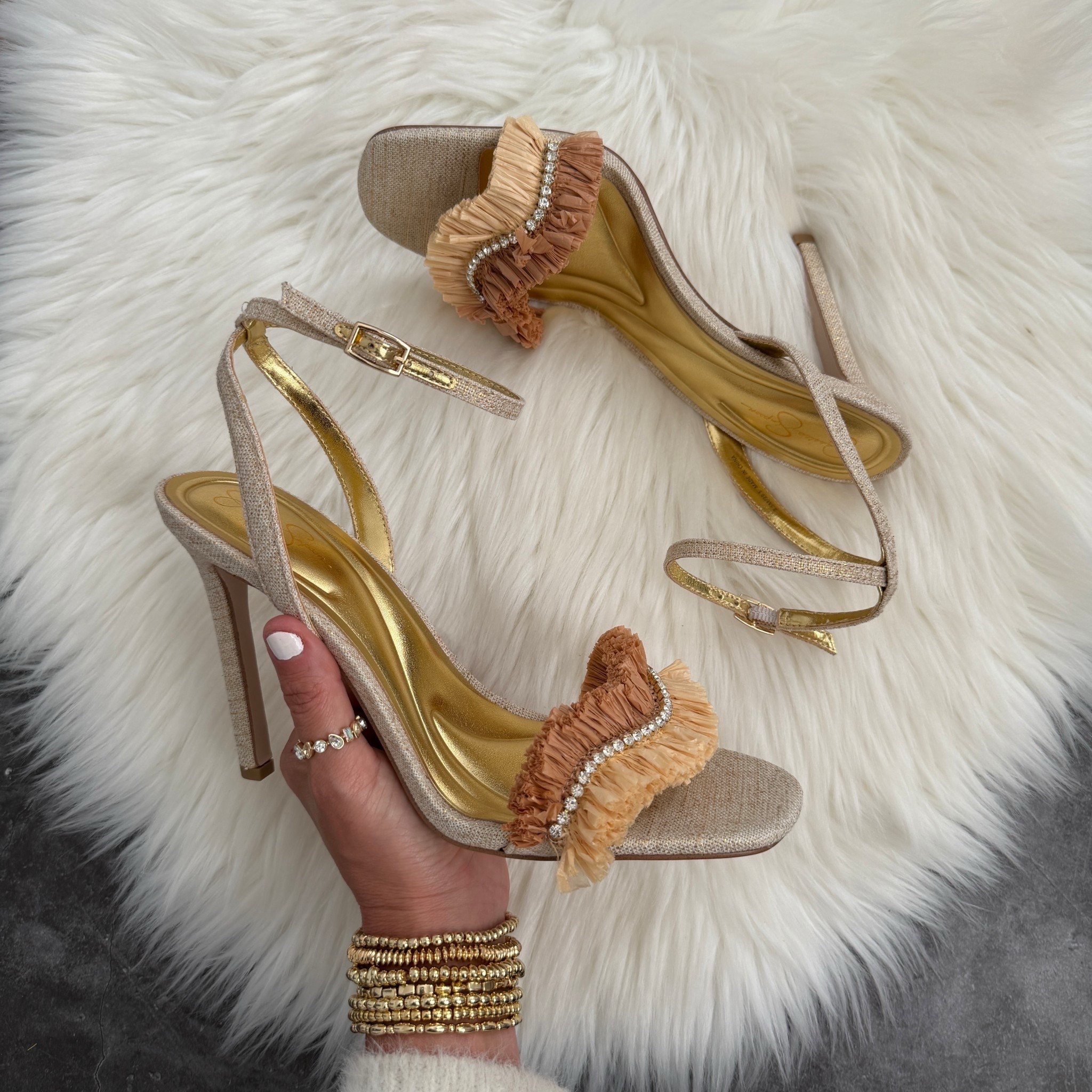 Jessica Simpson omiena ankle strap sandal runs true to size and comes in 3 colors 