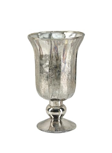 Serene Spaces Living Antique Platinum Flower Vase, Mercury Glass Urn for Centerpieces, Weddings &... | Amazon (US)