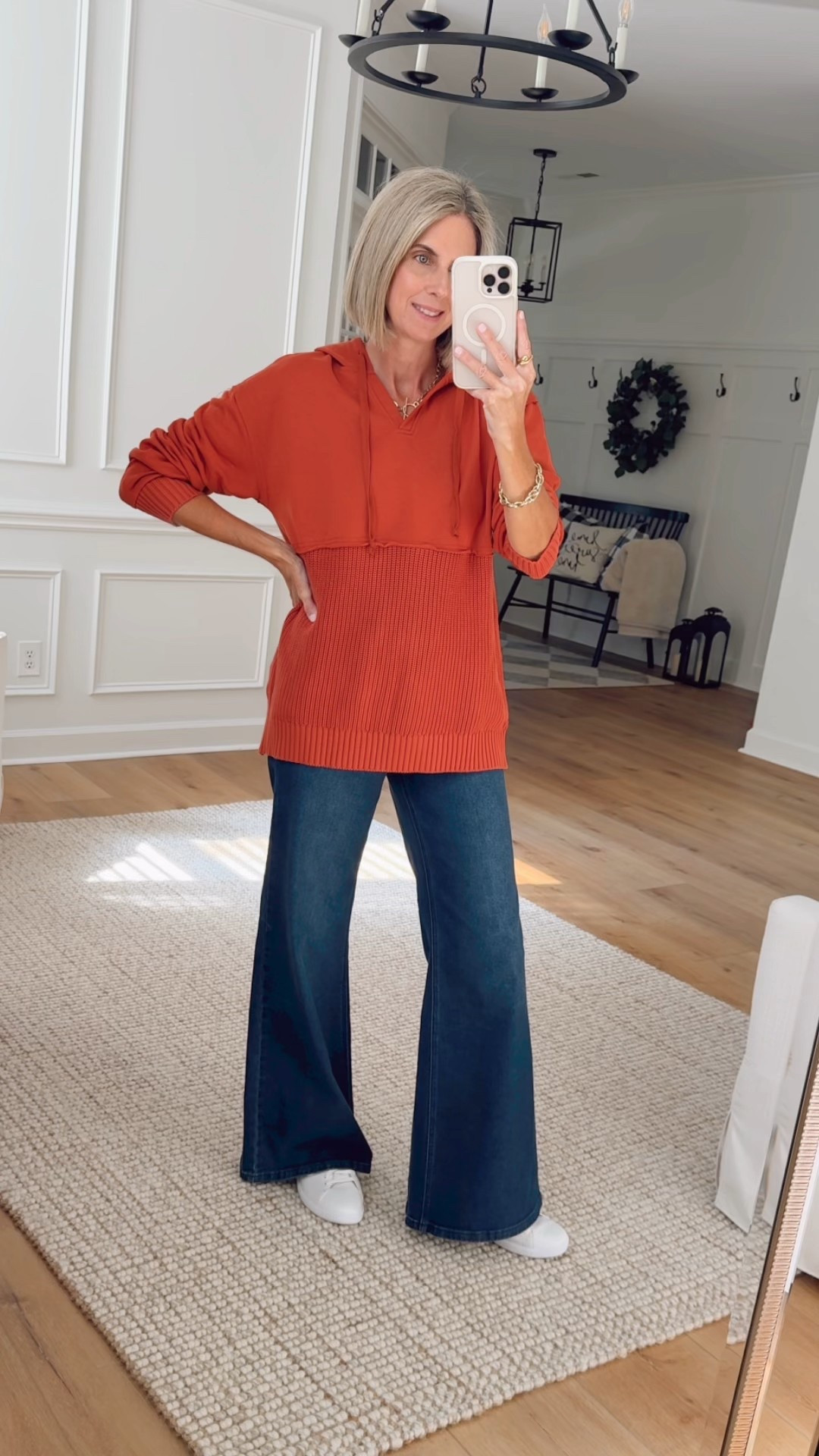 🏷️ Budget friendly fall outfit idea - Mixed media hoodie sweatshirt comes in other colors wearing a small 
High rise wide leg jeans wearing a 4 



#LTKFindsUnder50 #LTKStyleTip #LTKSeasonal