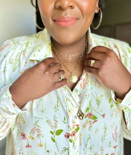 My necklace stack I’ve been wearing lately! I’m also linking the magnetic clasps I use on my shorter necklaces from Amazon. 👌🏾 

#LTKbeauty #LTKstyletip #LTKfindsunder50