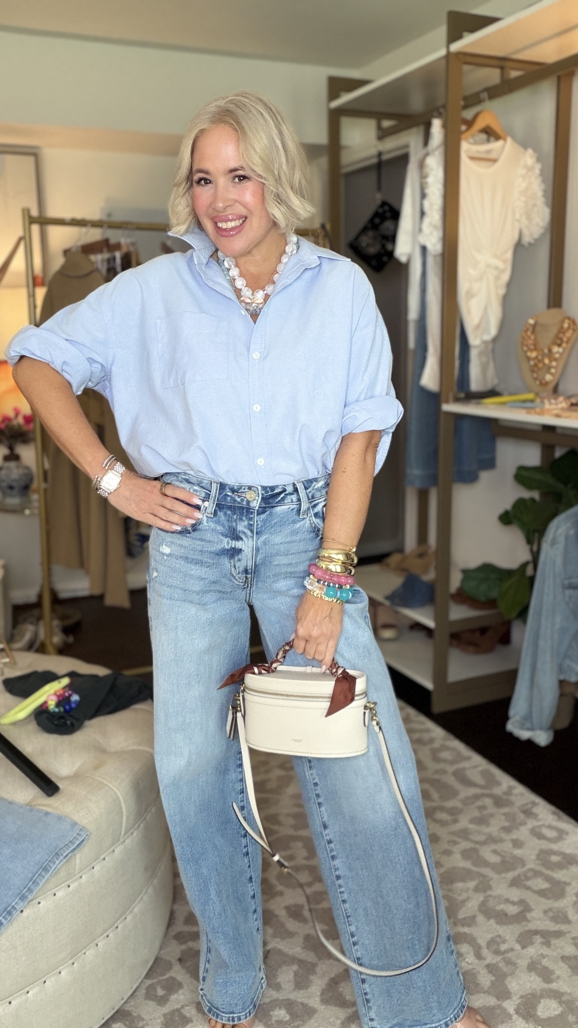 Back at it again styling another outfit
Accessories are my favorite part, and I'm loving these jewels and this adorable bag!! 

#LTKOver40 #LTKSeasonal #LTKootd