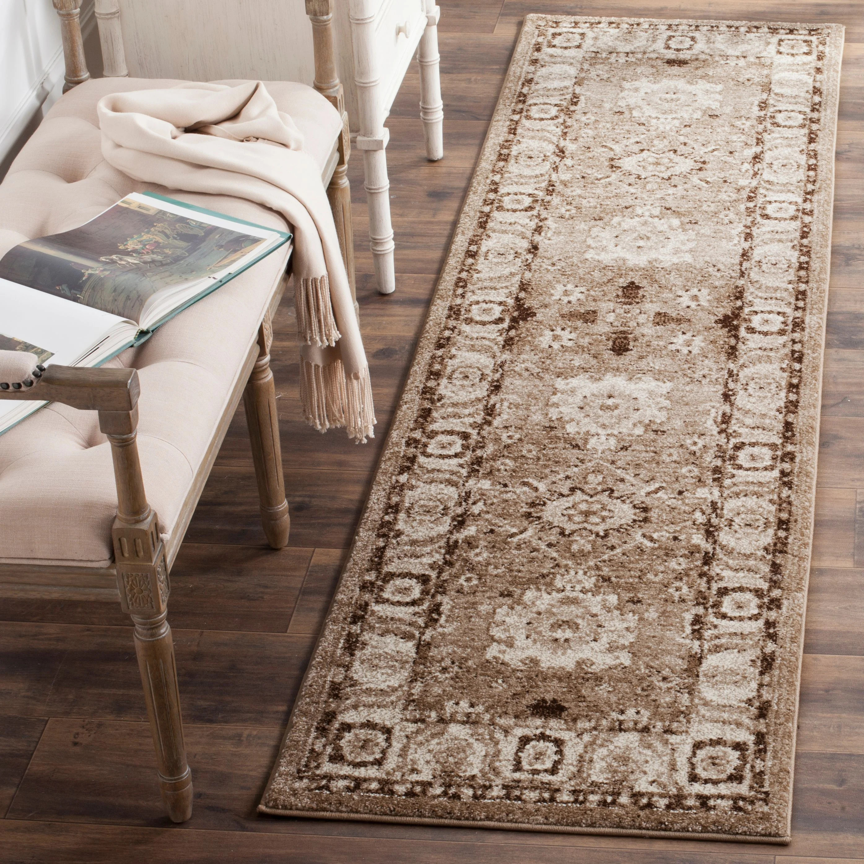 SAFAVIEH Vintage Hamadan Pema Traditional Runner Rug, Taupe, 2'3" x 6' | Walmart (US)