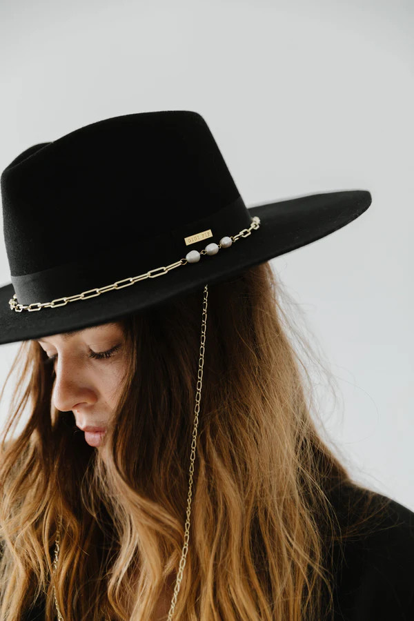 Raine Wide Brim Fedora | Gigi Pip