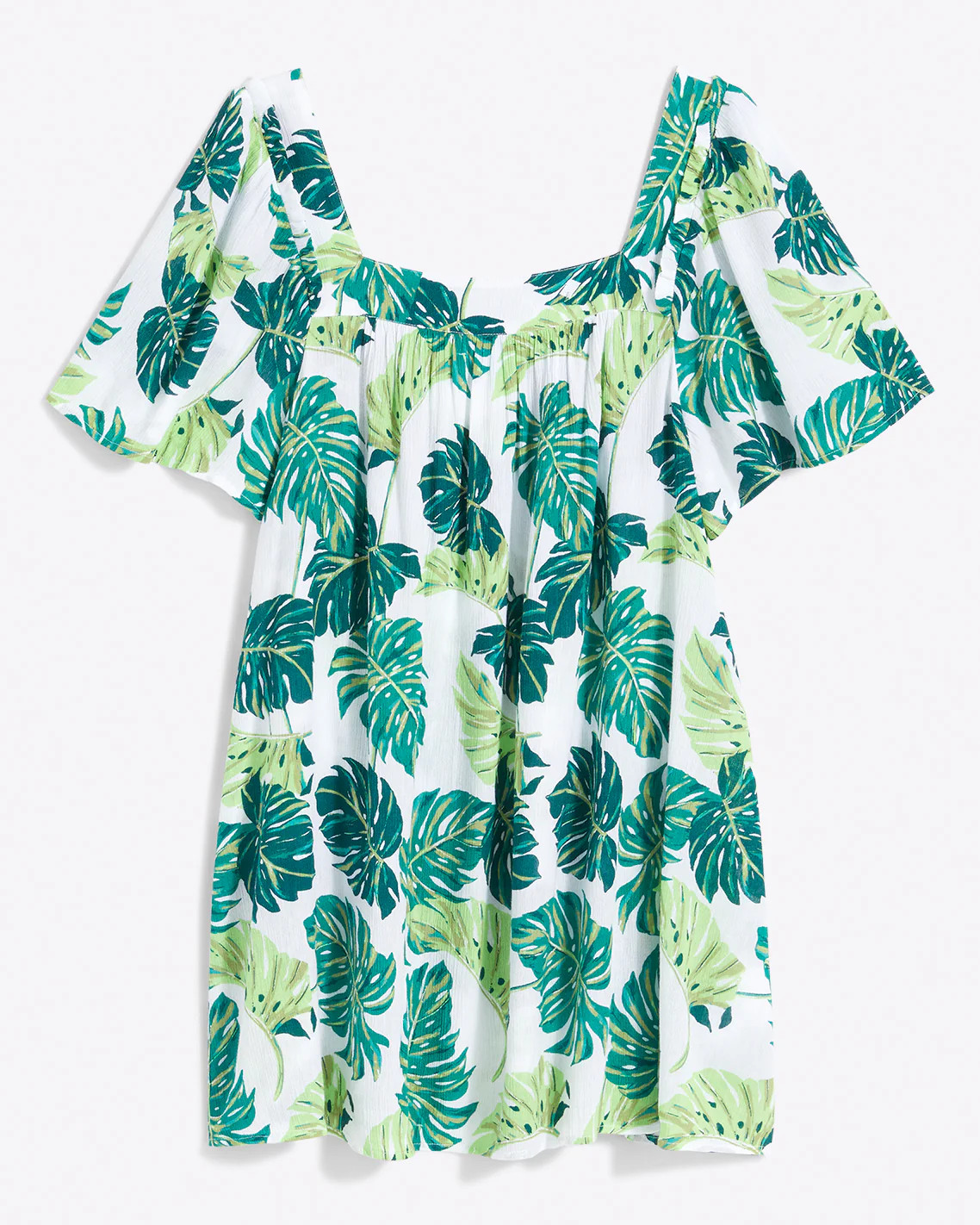 Square Neck Dress in Monstera Floral | Draper James (US)