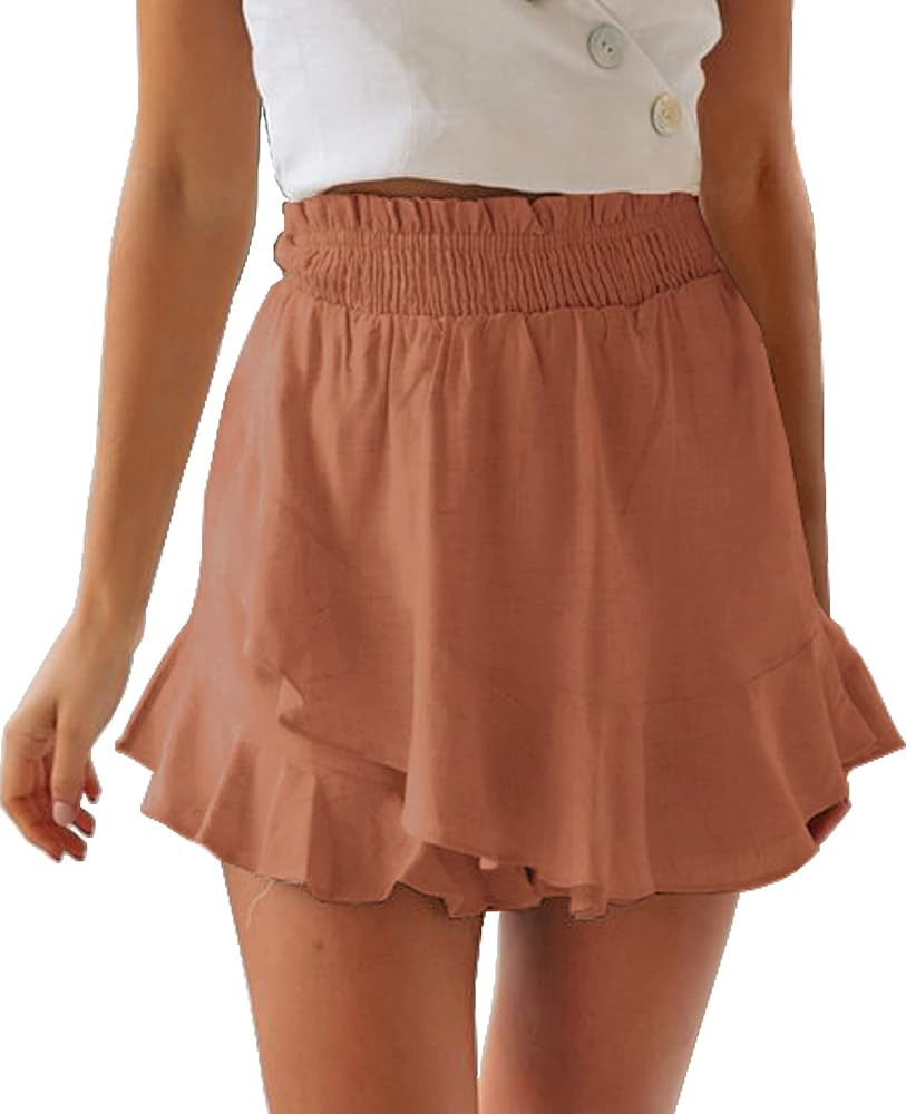 High Waisted Ruffle Mini Skort  | Amazon (US)