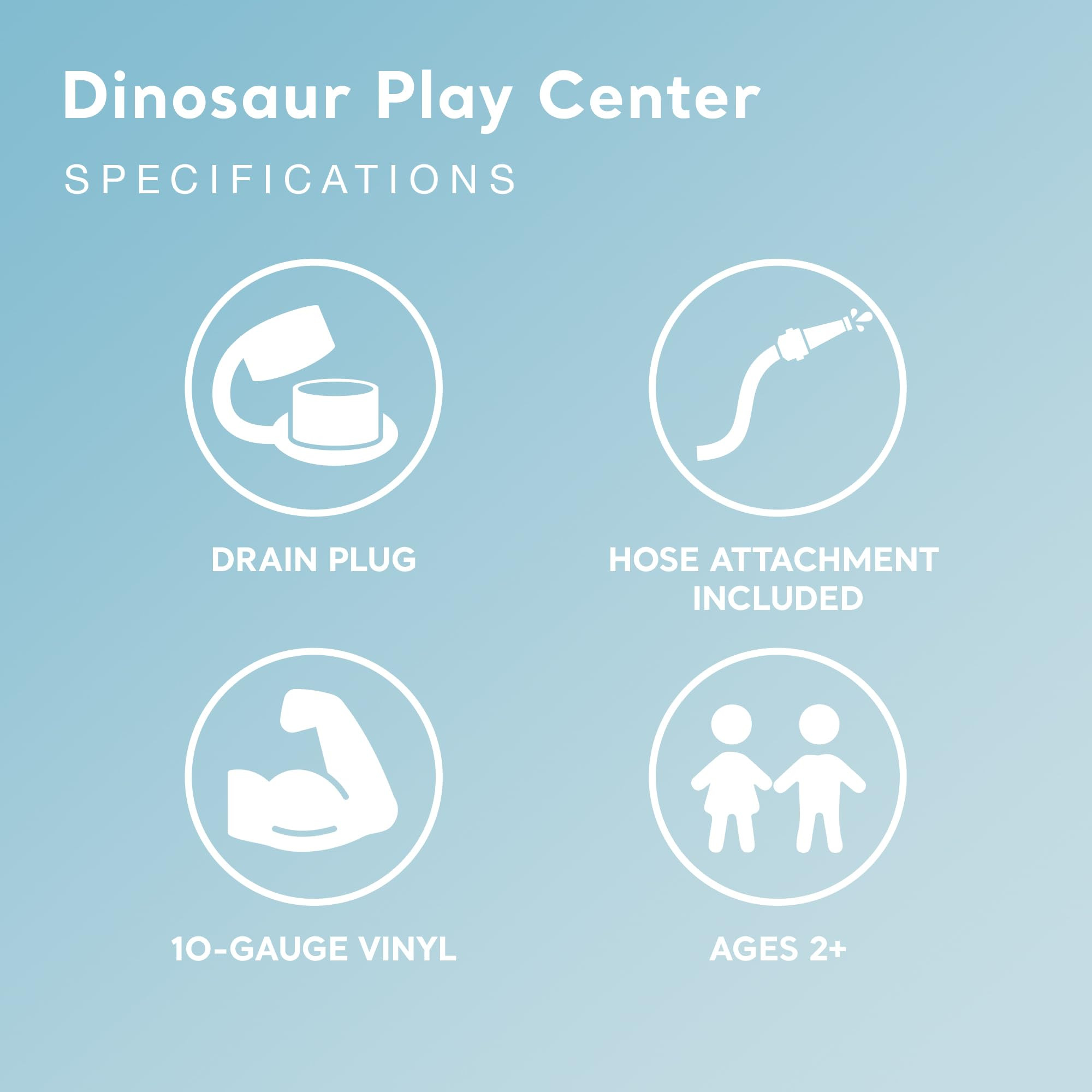 Intex Inflatable Dinosaur Play Center Outdoor Playhouse Inflatable Water Park with Kid Pool Slide... | Amazon (US)