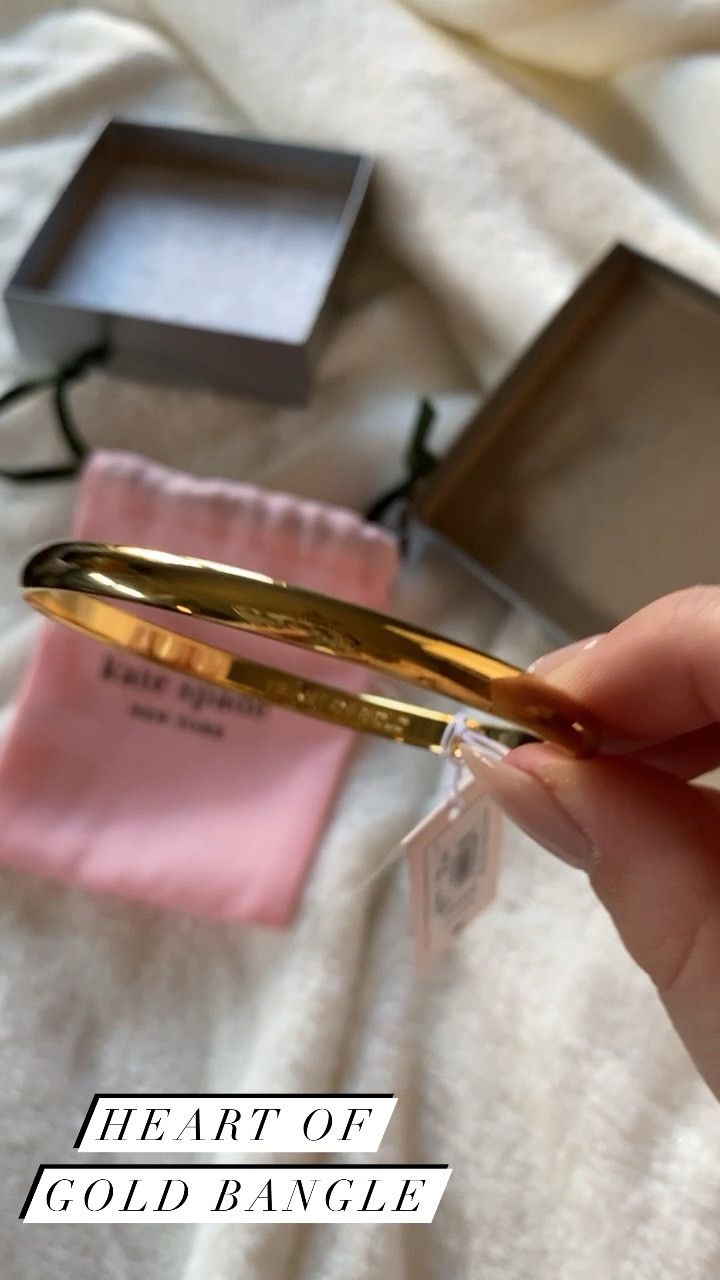 Kate spade heart hot sale of gold bangle