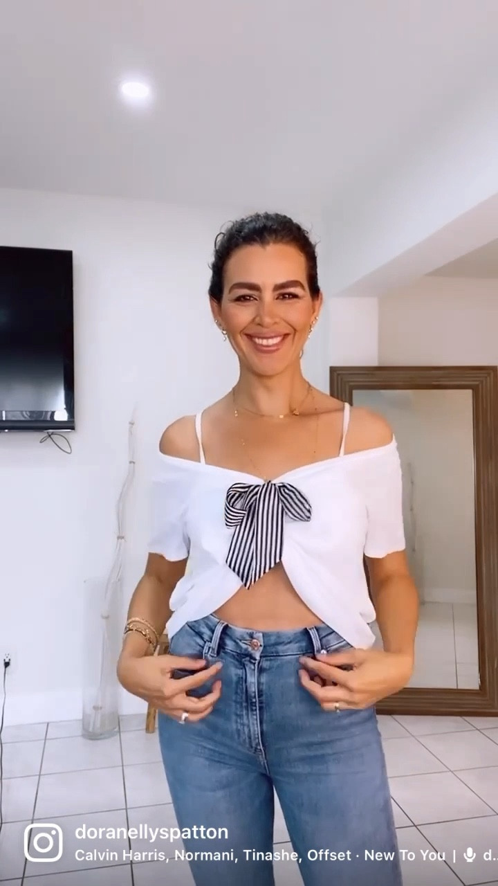 Adding the exact thin satin scarves used in here. Wearing a d so use M in the T-shirt, S in the jeans .
Fall style, casual style, white shirt 

#LTKsalealert #LTKSeasonal #LTKstyletip