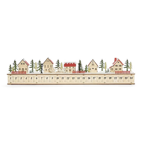 North Pole Trading Co. North Pole Village 31.5" Led House Christmas Advent Calendar | JCPenney