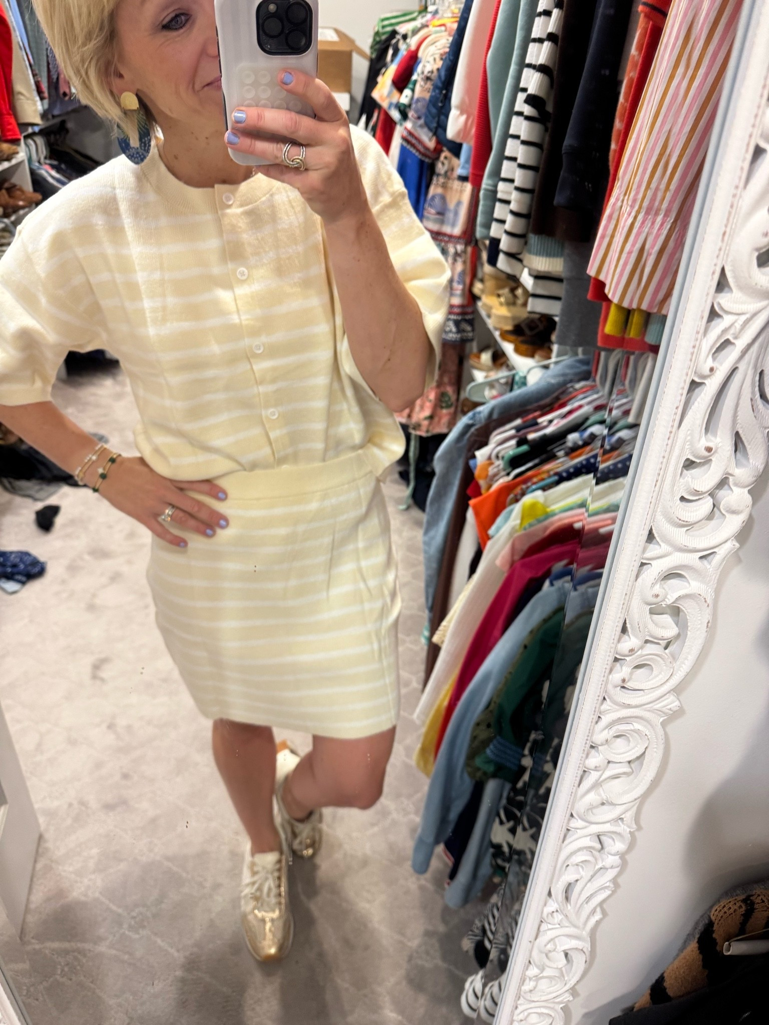 Softest stripe sweater set.. say that 5X fast🫶🏻

#LTKmomlife #LTKootd