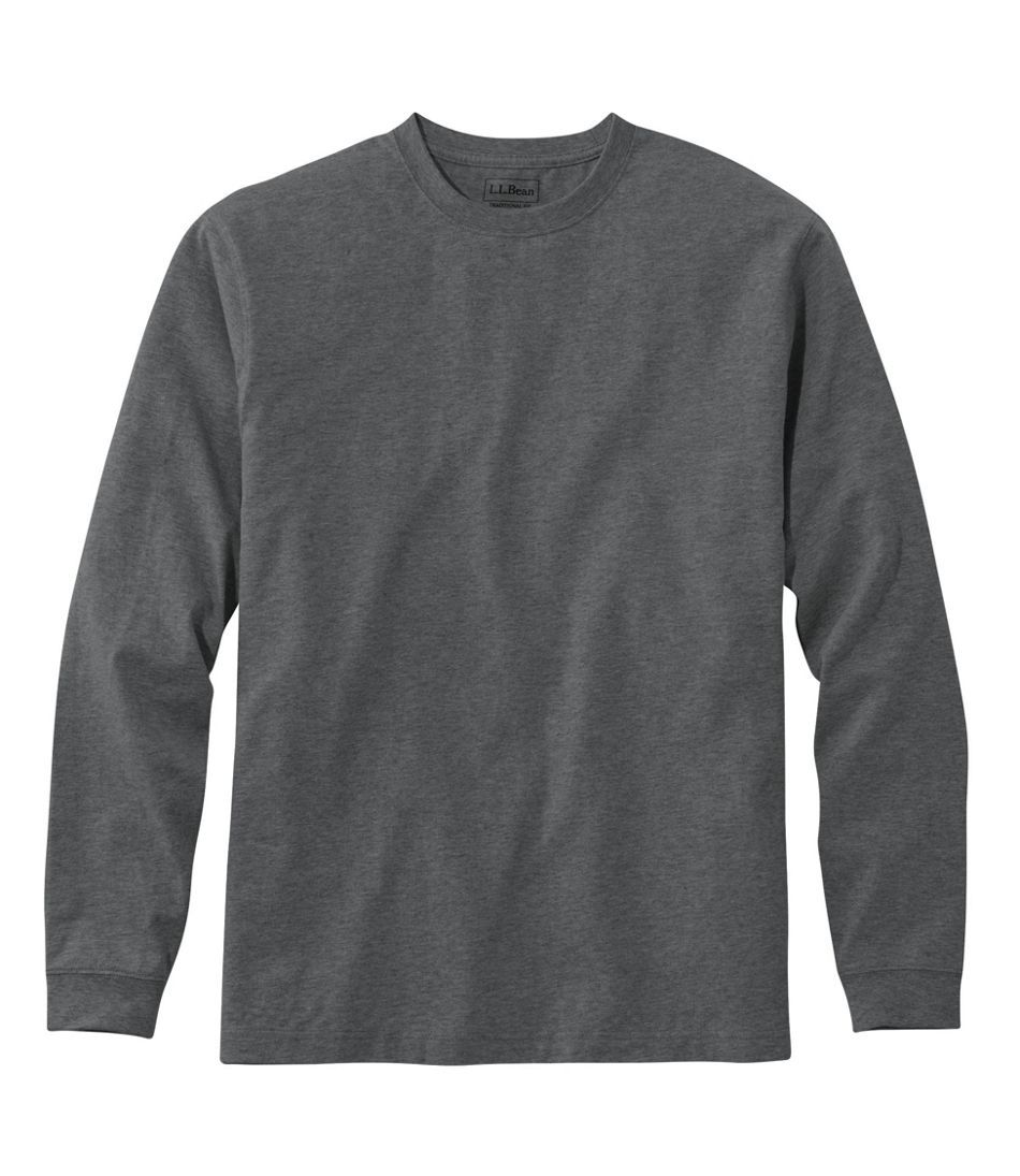 Men's Carefree Unshrinkable Tee, Traditional Fit, Long-Sleeve | L.L. Bean