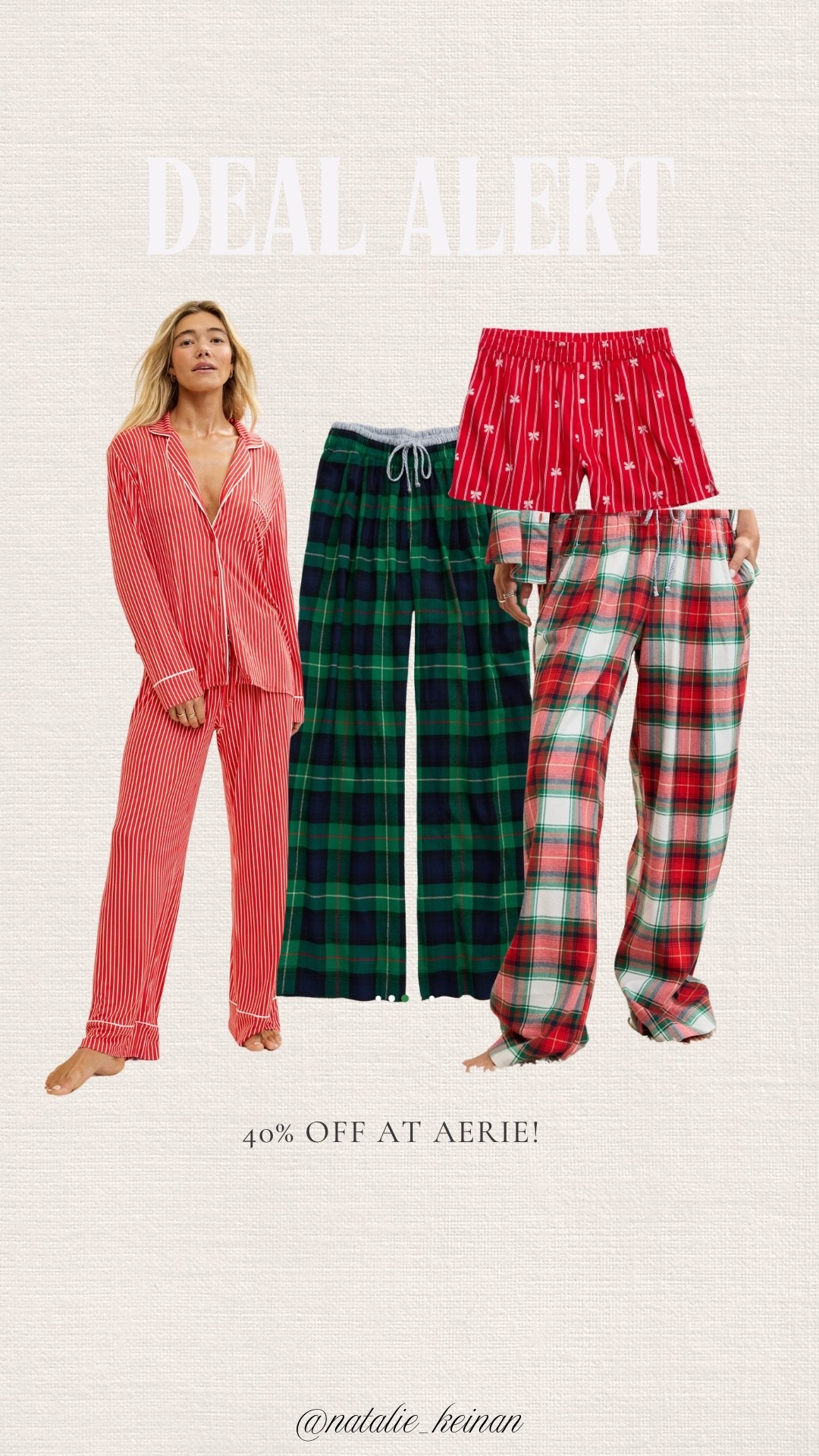 AERIE 40% off!!! I ordered size small top and XS bottoms! 

#LTKGiftGuide #LTKCyberWeek #LTKHoliday