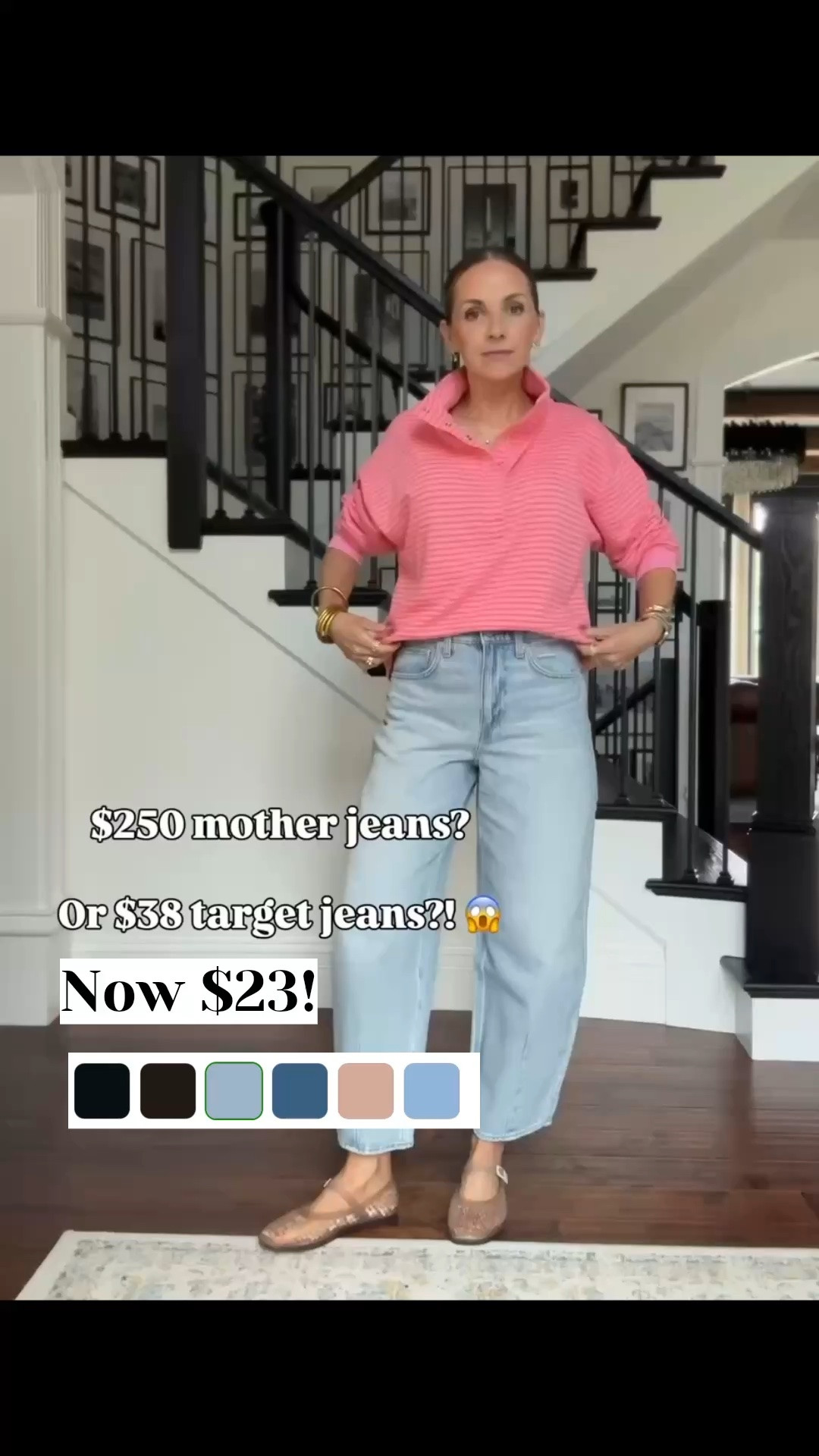 @Target barrel jeans on sale through 10/7! Get your true size! Come in so many colors!