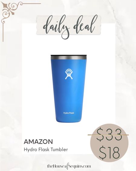 Shop Amazon deal! 43% OFF Hydro Flask insulated tumbler! 