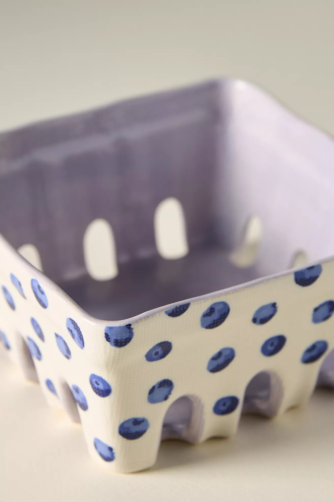 Berry Icon Handpainted Stoneware Berry Basket | Anthropologie (US)