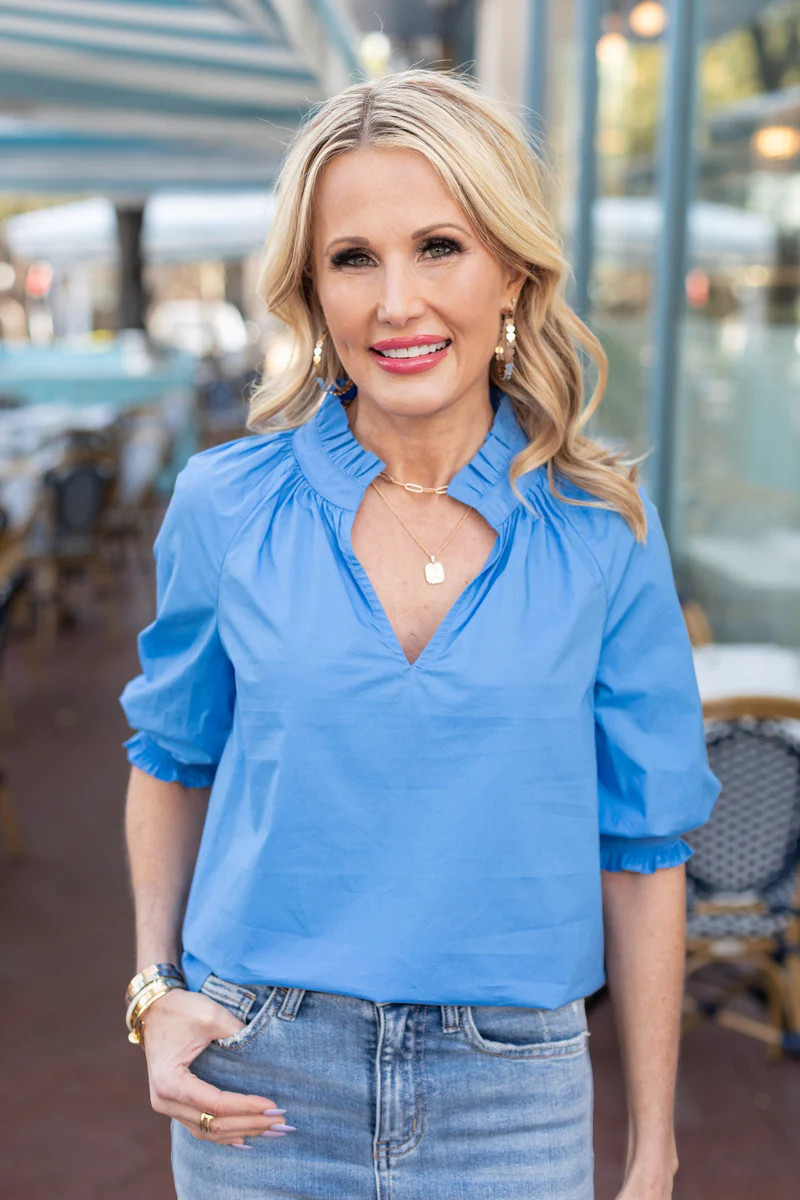 Merrick Top- Blue | Avara