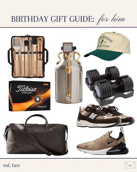 Gift guide for him | Grill set, keg, golf balls, shoes, weights, mens gifts, mens gift guide 

#LTKfamily #LTKGiftGuide #LTKmens