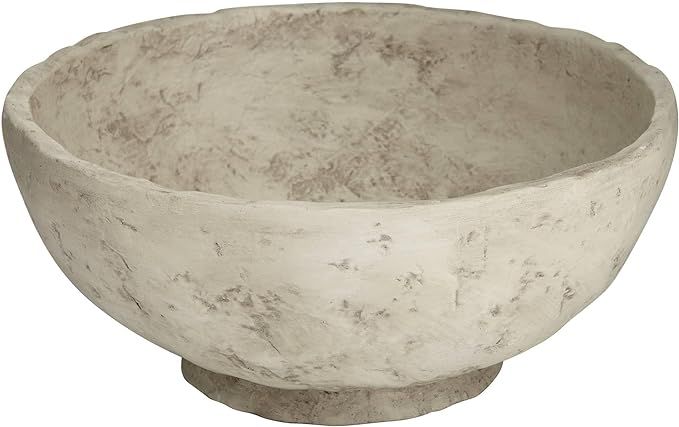 Studio 55D Capurnia Matte Antique White Round Decorative Bowl | Amazon (US)