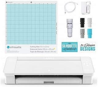 Silhouette Cameo 4 with Bluetooth, 12x12 Cutting Mat, Autoblade 2, 100 Designs and Silhouette Stu... | Amazon (US)