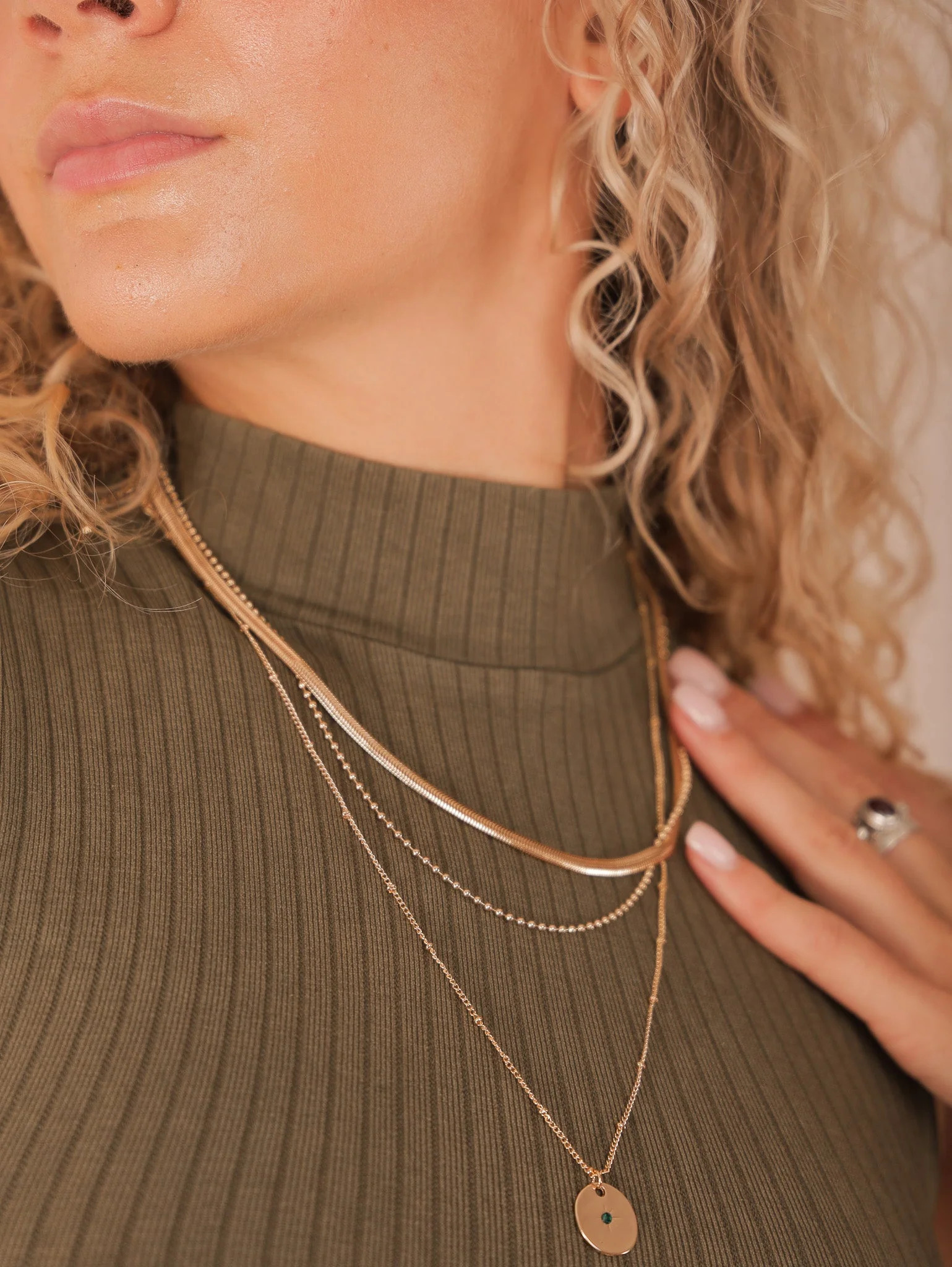 Still Trying Layered Necklace - Molly Green | Molly Green